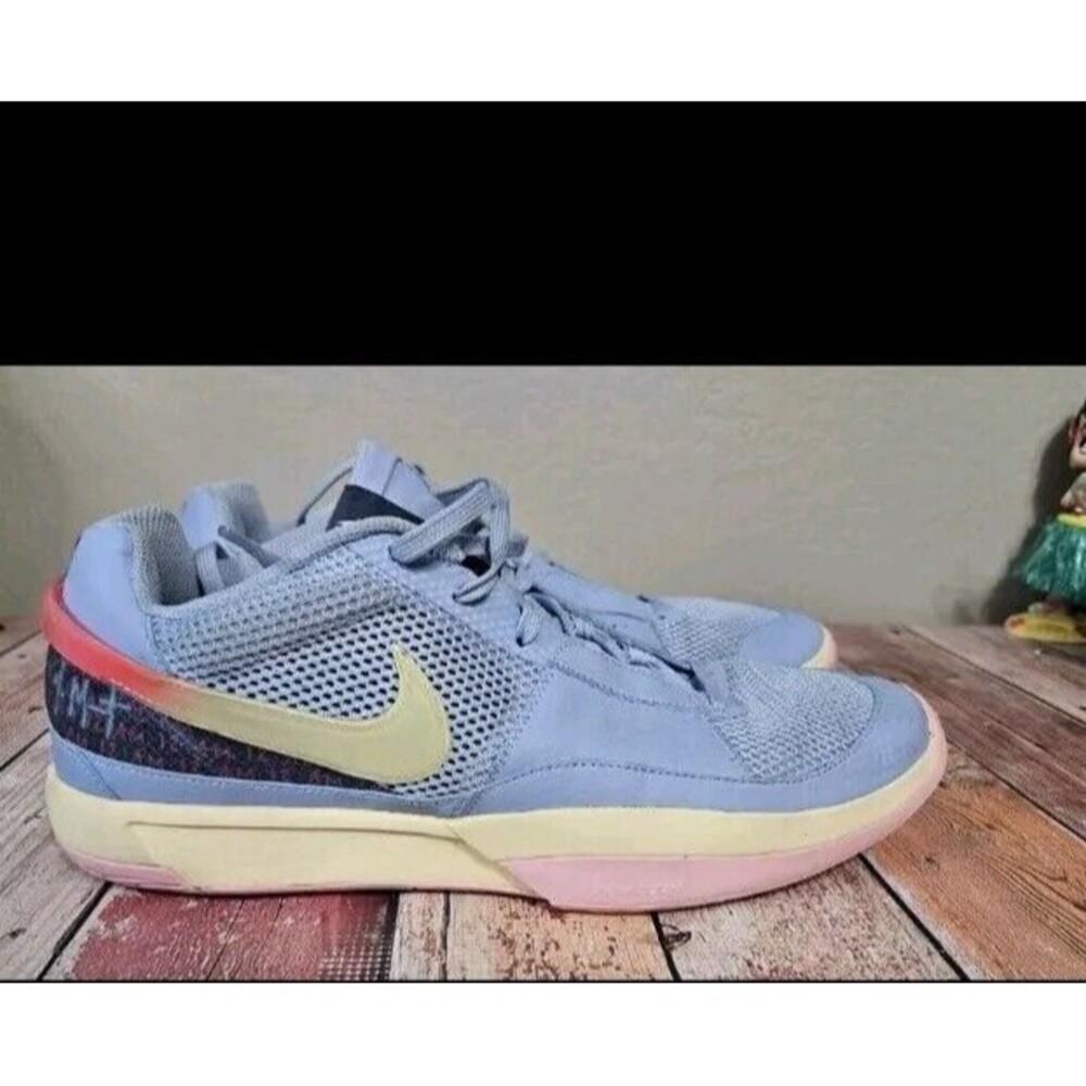 Nike Ja 1 Day One - DR8785-400 Cobalt Bliss/ Citron Tint Size 14